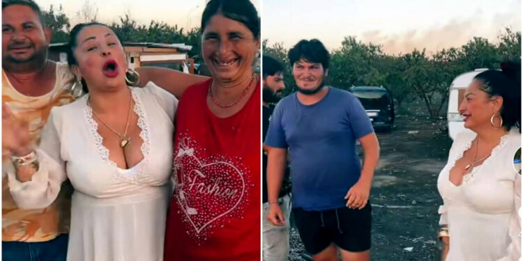 Rita De Crescenzo nel campo rom di Giugliano:”amo i miei zingarelli”