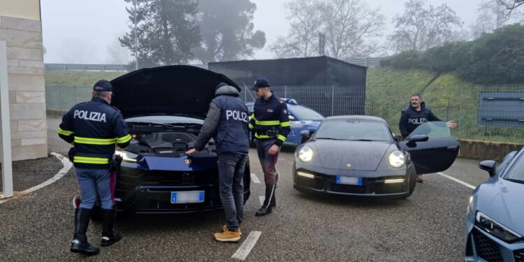 auto di lusso sequestrate sell'A1