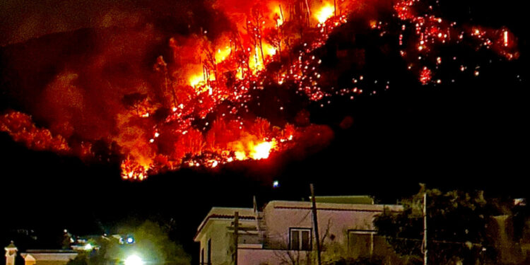 Grandissimo incendio ad Ischia, raggiunte anche alcune abitazioni: panico nell’isola