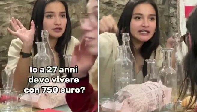 Viene ripresa mentre si sfoga e finisce sui social: il video va virale: “Vivere con 750 € al mese? Ma anche no!”