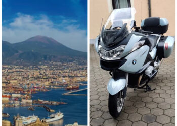 Fa tappa a Napoli ma gli rubano la moto