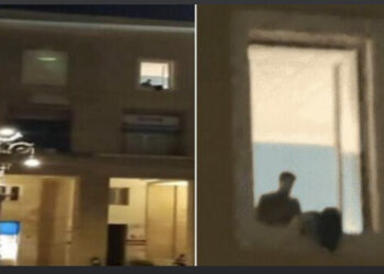 Atti osceni alla finestra: il video diventa virale