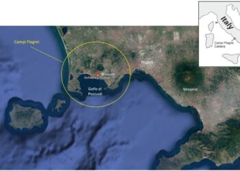 Campi Flegrei: deformazione di roccia sotto il suolo