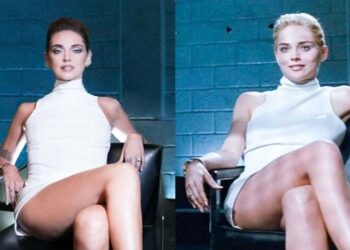 Chiara Ferragni scatena polemiche nella sua versione ammiccante “Basic Instinct”