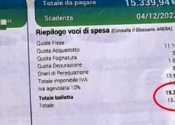 Anziana muore d’infarto dopo bolletta da 15mila euro