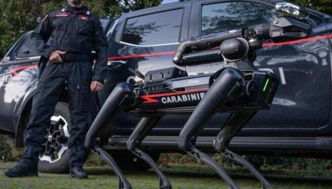 Saetta, il primo cane robot arruolato dai Carabinieri