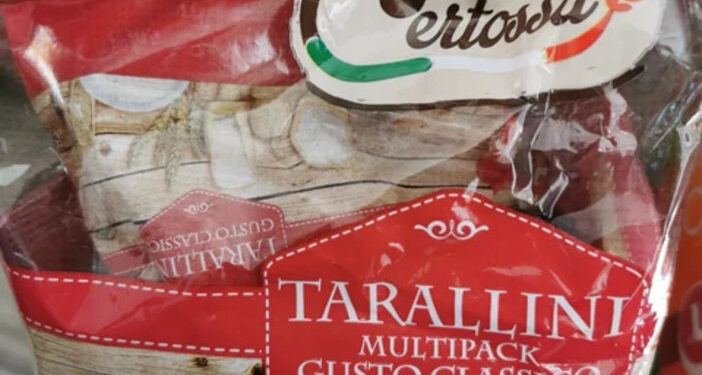 Taralli Lidl ritirati dai supermercati, allerta del Ministero: allergeni non dichiarati in etichetta