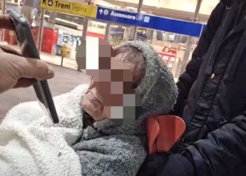 Per strada e infreddoliti, Pino Grazioli trova ritrova la donna in sedia a rotelle con suo figlio