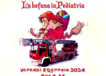 La befana dei Vigili del fuoco per i bimbi dell’ospedale Moscati