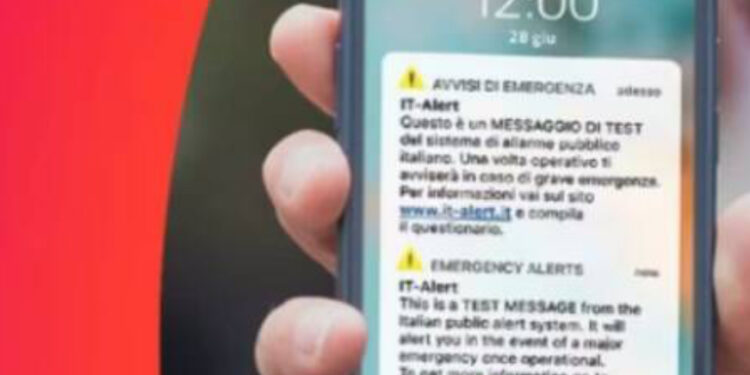 It-alert, oggi alle ore 12 test a Napoli
