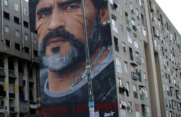 Un nuovo progetto destinato al murale di Maradona a Taverna del Ferro
