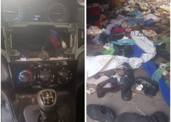 Scende per bere un caffè e al ritorno trova l’auto saccheggiata