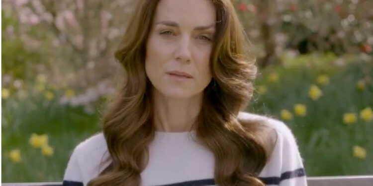 Kate  Middelton in un videomessaggio rivela di avere un sarcoma  addominale