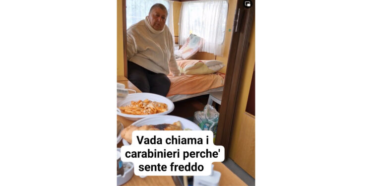 Wanda chiama i Carabinieri perché ha freddo