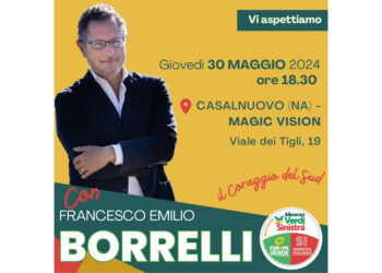 Conferenza stampa al Caffè Gambrinus: Francesco Emilio Borrelli presenta la sua candidatura alle elezioni europee con un focus sulle politiche green