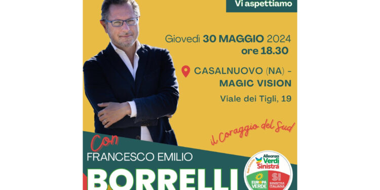 Conferenza stampa al Caffè Gambrinus: Francesco Emilio Borrelli presenta la sua candidatura alle elezioni europee con un focus sulle politiche green