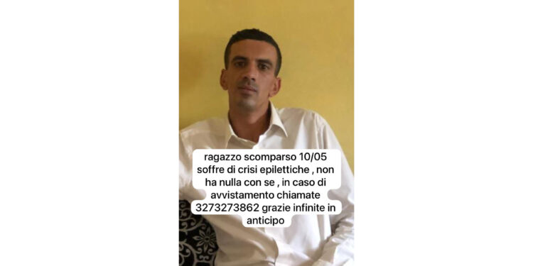 Giovane uomo scomparso nel nulla, si cercano sue tracce