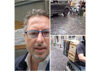 Di nuovo sotto il palazzo occupato abusivamente dalla famiglia criminale Macor: il deputato Francesco Emilio Borrelli documenta l’illegalità