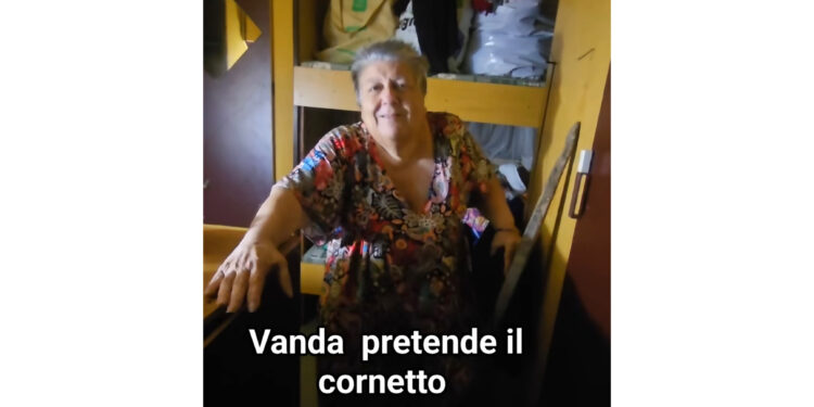 Vanda chiama Pino nel cuore della notte per un cornetto al cioccolato