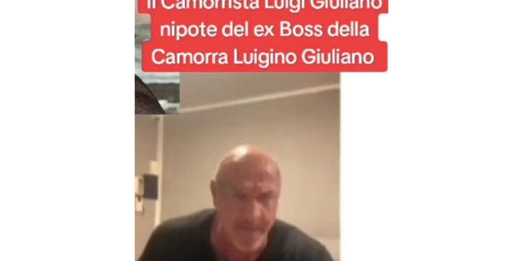 Luigi Giuliano, boss pentito del clan di Forcella, minaccia di Morte su TikTok