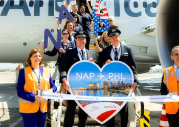 Napoli-Philadelphia, inaugurato il primo volo