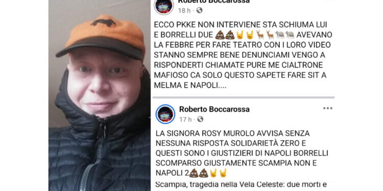 Roberto Boccarossa accuse su facebook: Pino Grazioli e Francesco Emilio Borrelli nel mirino