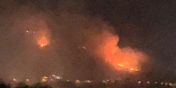 Incendio a Montevergine: fiamme devastano la località Cerreto, intervento urgente dei soccorritori