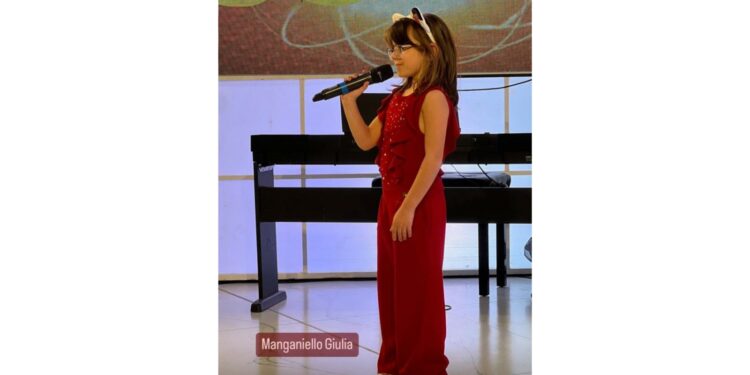 Giulia Manganiello, 7 anni, finalista al Premio Mia Martini per giovani talenti