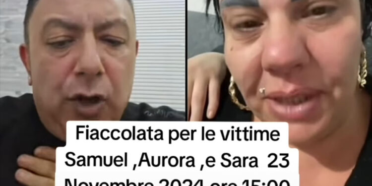 Ercolano, una fiaccolata per Samuel e le gemelle: solidarietà e dolore per le giovani vittime