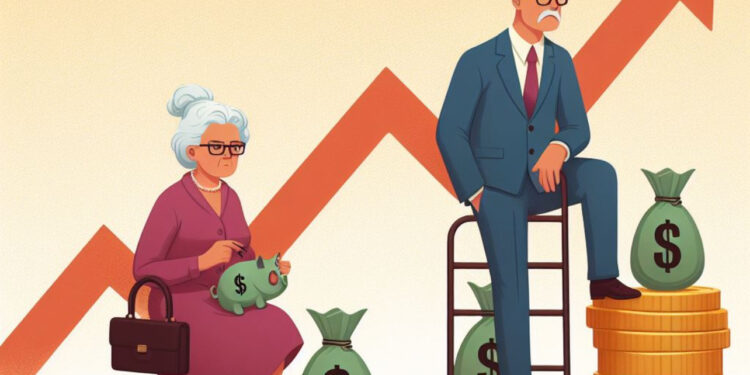 Divario pensionistico di genere in Italia: le donne percepiscono assegni inferiori del 29% rispetto agli uomini