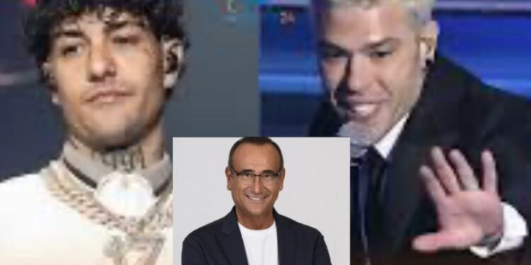 Carlo Conti: “Fedez e Tony Effe scelti per Sanremo prima del dissing”